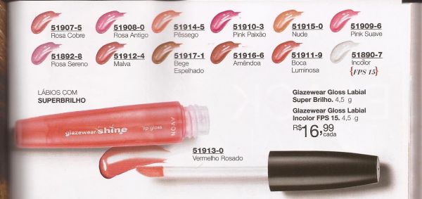 O gloss labial Avon Glazewear - pink paixão